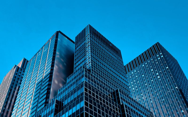 low angle view high rise buildings