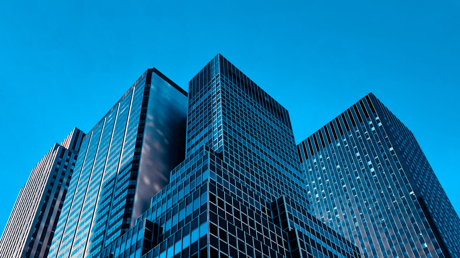 low angle view high rise buildings