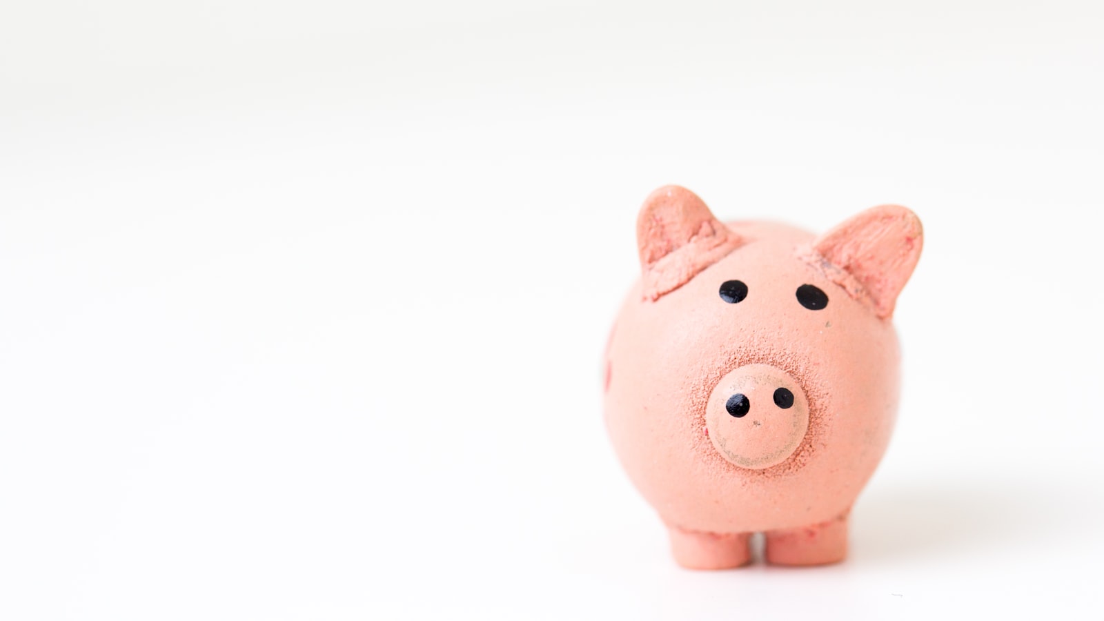 pink pig figurine on white surface