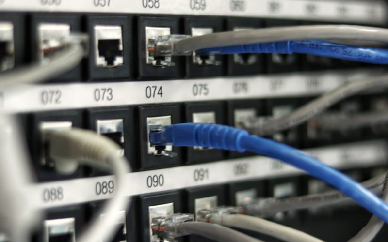 blue UTP cord